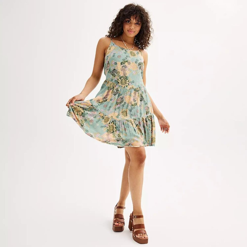 SO Floral Trapeze Dress FairyCore, Garden Party, Cottagecore sz XXL
